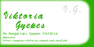 viktoria gyepes business card
