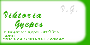 viktoria gyepes business card